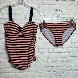 Beach Bump by Motherhood Maternity Tankini Swimsuit Set